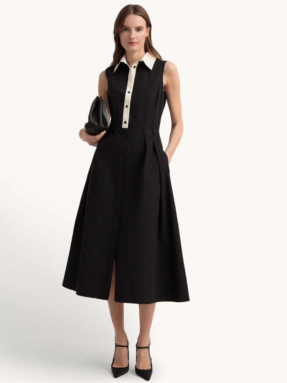 Goop Faye Midi Dress NEW NWT